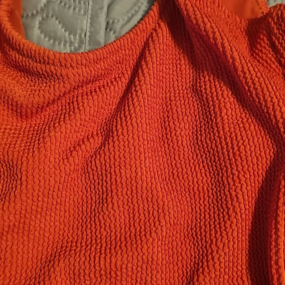 Kona Sol Orange Bodysuit One Piece Swimsuit